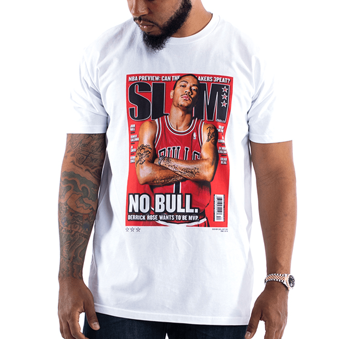 Derrick Rose Chicago Bulls Slam NBA Cover Tee Shirt - Limotees