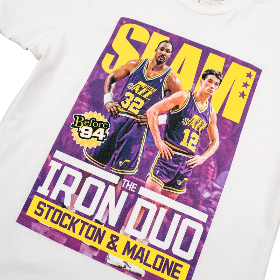 SLAM Cover Tee - John Stockton + Karl Malone (BEFORE '94) - SLAM Goods