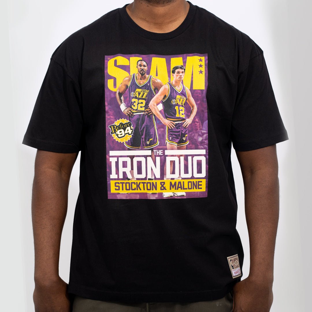 90s Utah Jazz John Stockton Purple T-Shirt