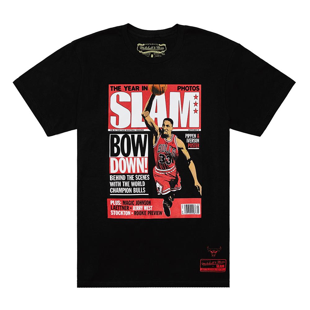 Chicago Bulls Scottie Pippen 33 men's nba v-neck basketball swingman jersey  black red edition shirt