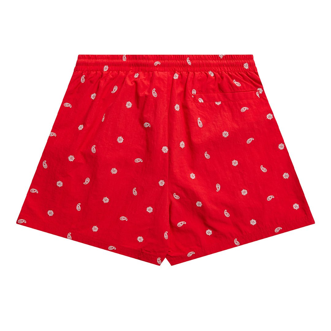 Red store patterned shorts