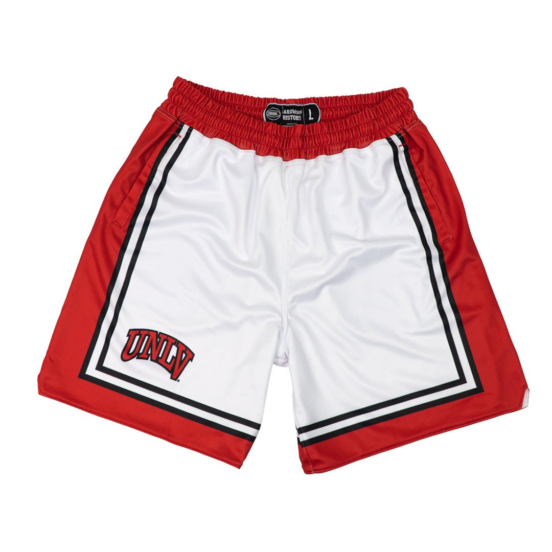 1990s white vintage Chicago Bulls Champion basketball shorts